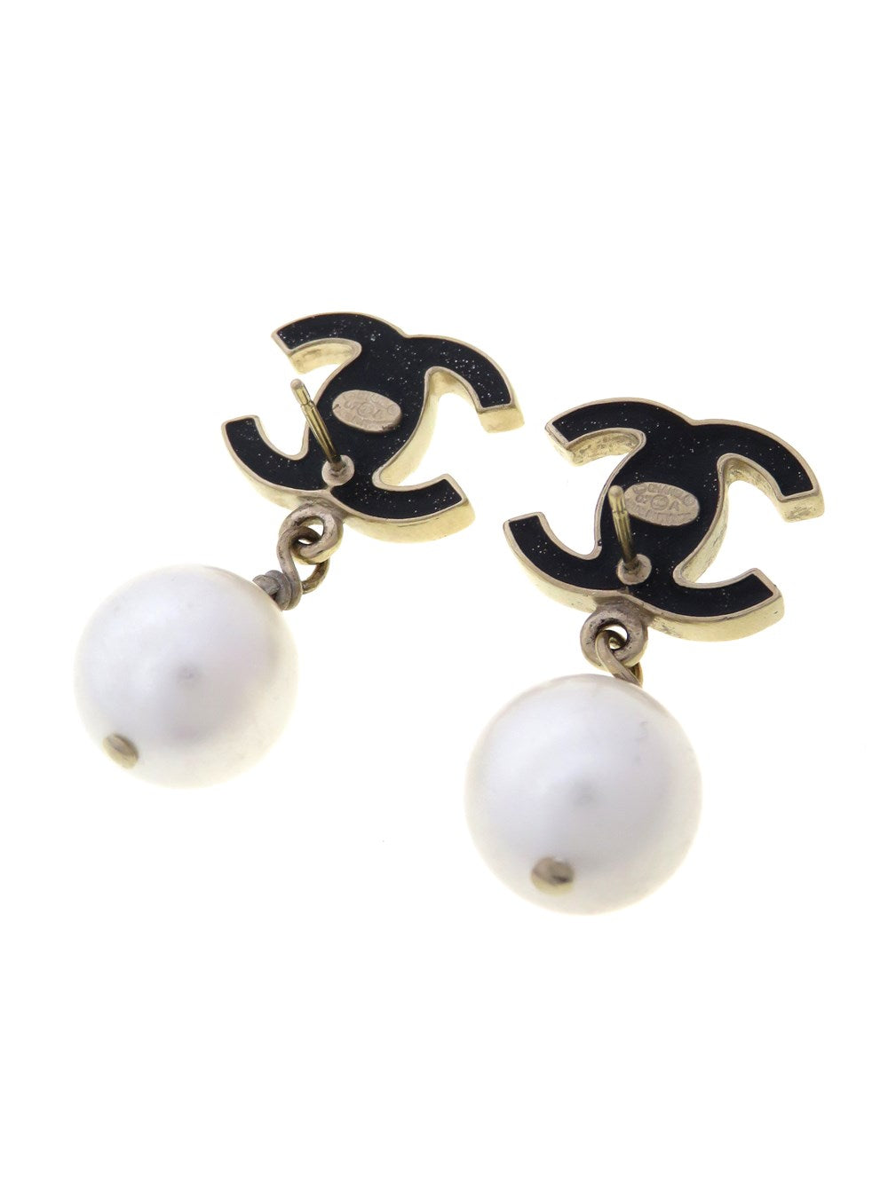CC ココマーク コスチュームパール ドロップ ピアス 07A