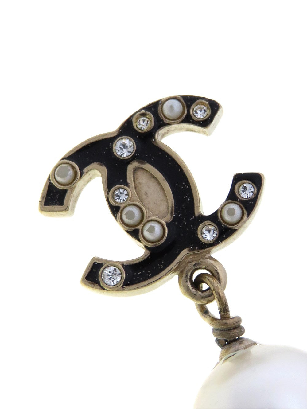 CC ココマーク コスチュームパール ドロップ ピアス 07A