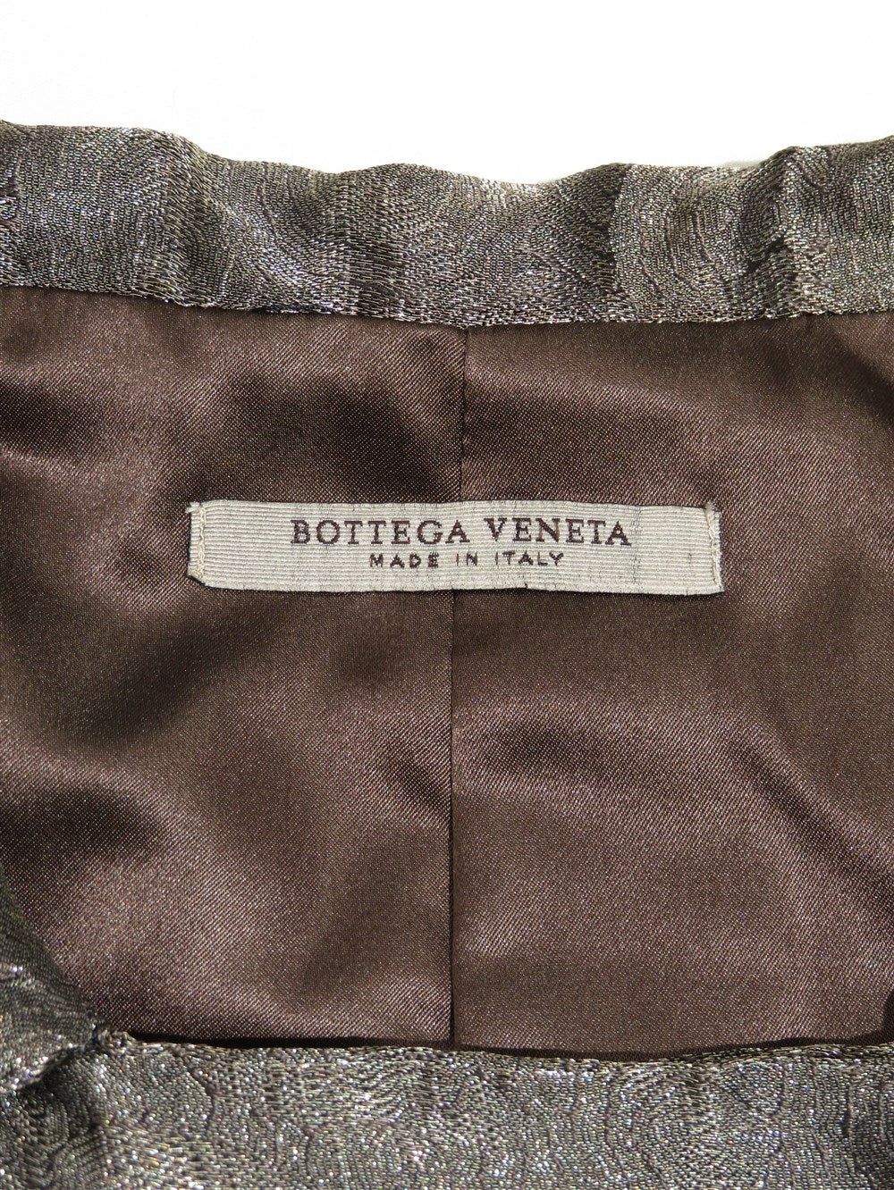 メタリックジャガード ダブルブレスト コート