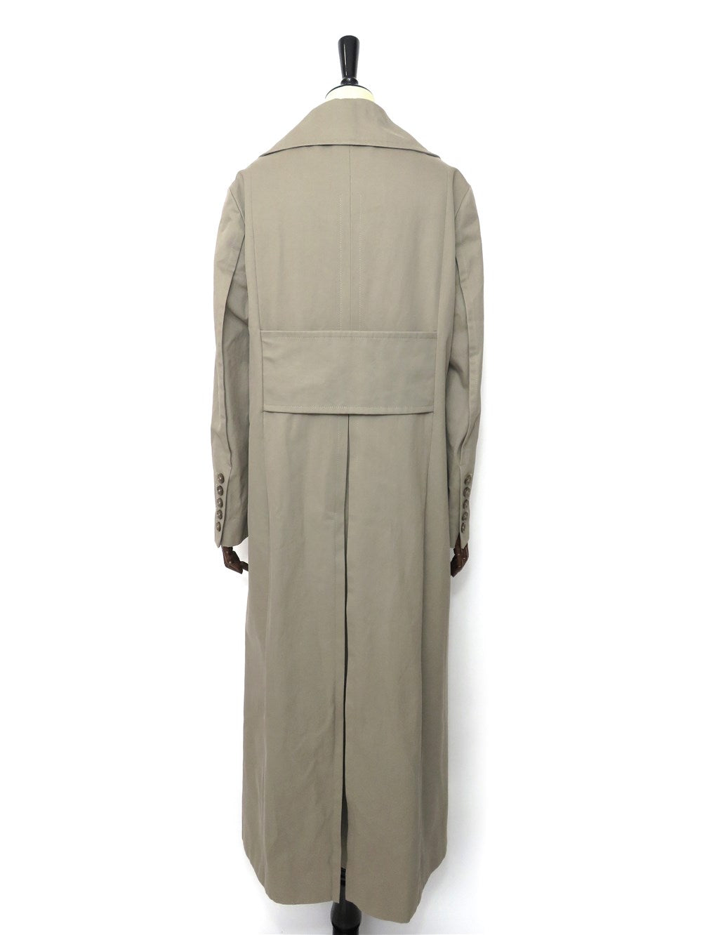 ダブルブレスト コットン ロングコート