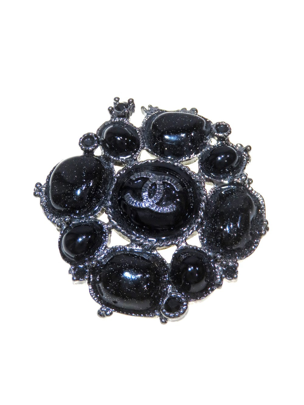 CC ココマーク カラーストーン ブローチ