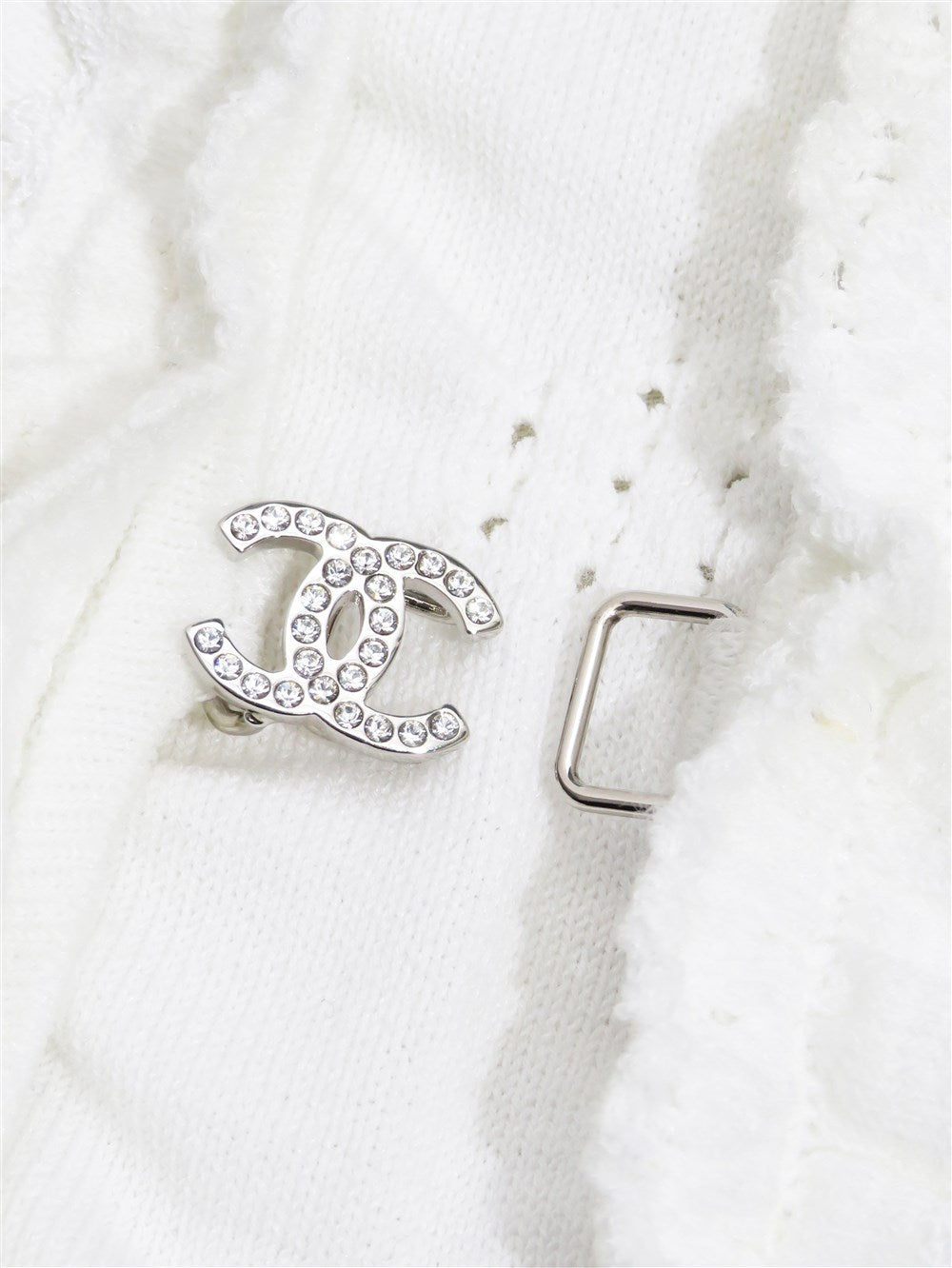 CC ビジューホック ノーカラー ジャケット