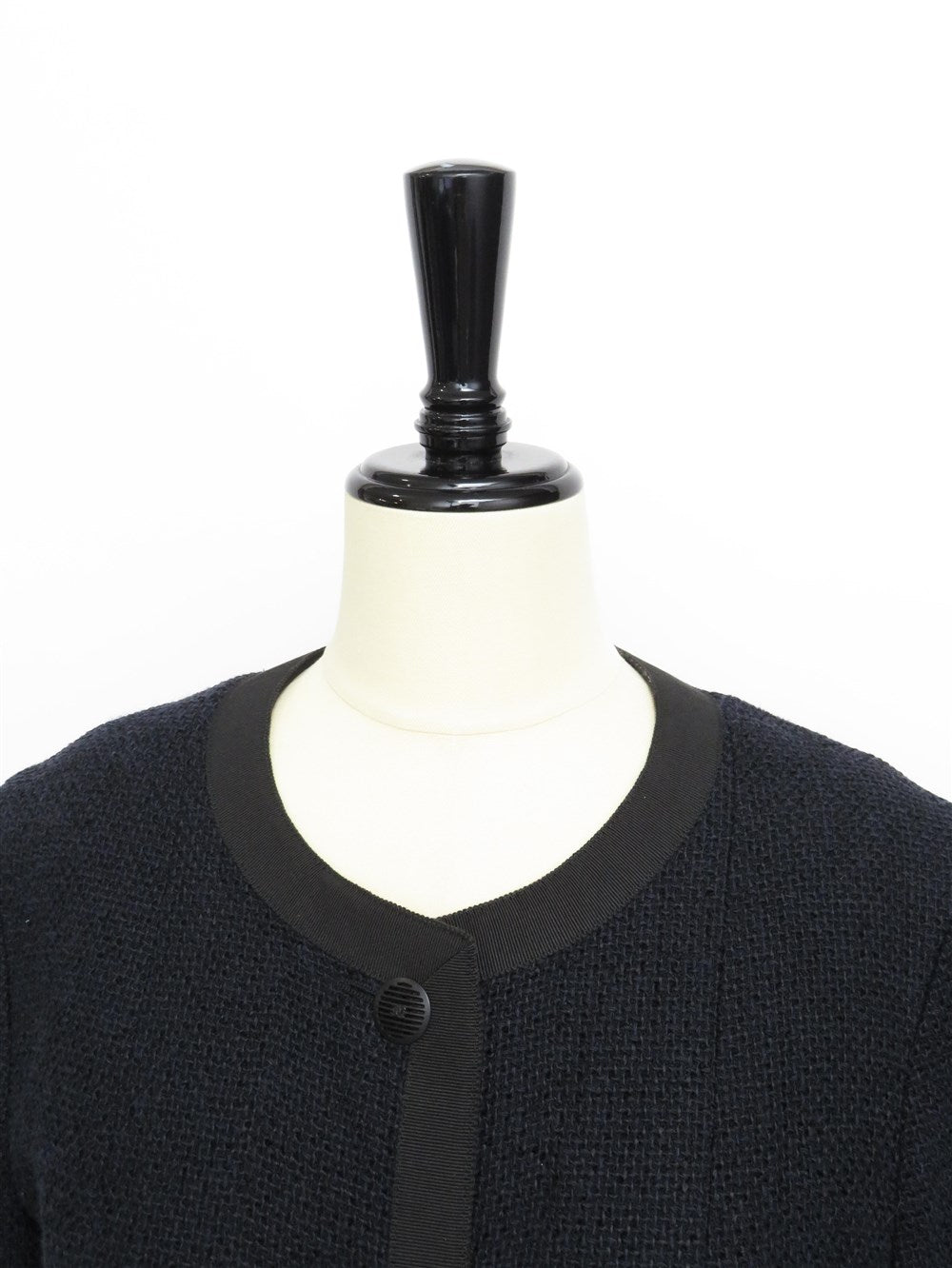 CC ココボタン ノーカラー ツイード ジャケット 02P