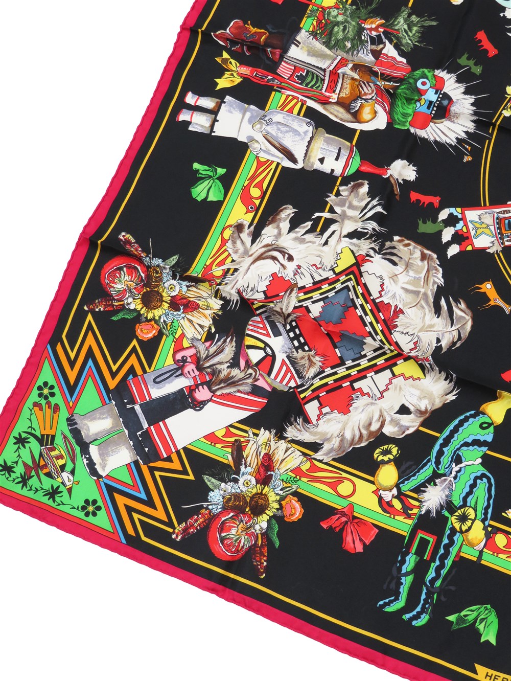 カレ90 Kachinas カチナ ホピ族 スカーフ