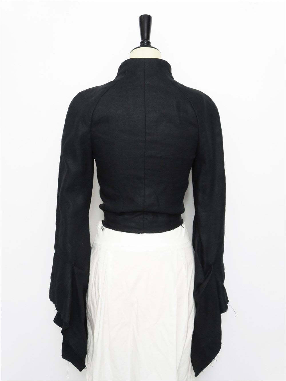 フレアスリーブ カットオフ クロップド ジャケット