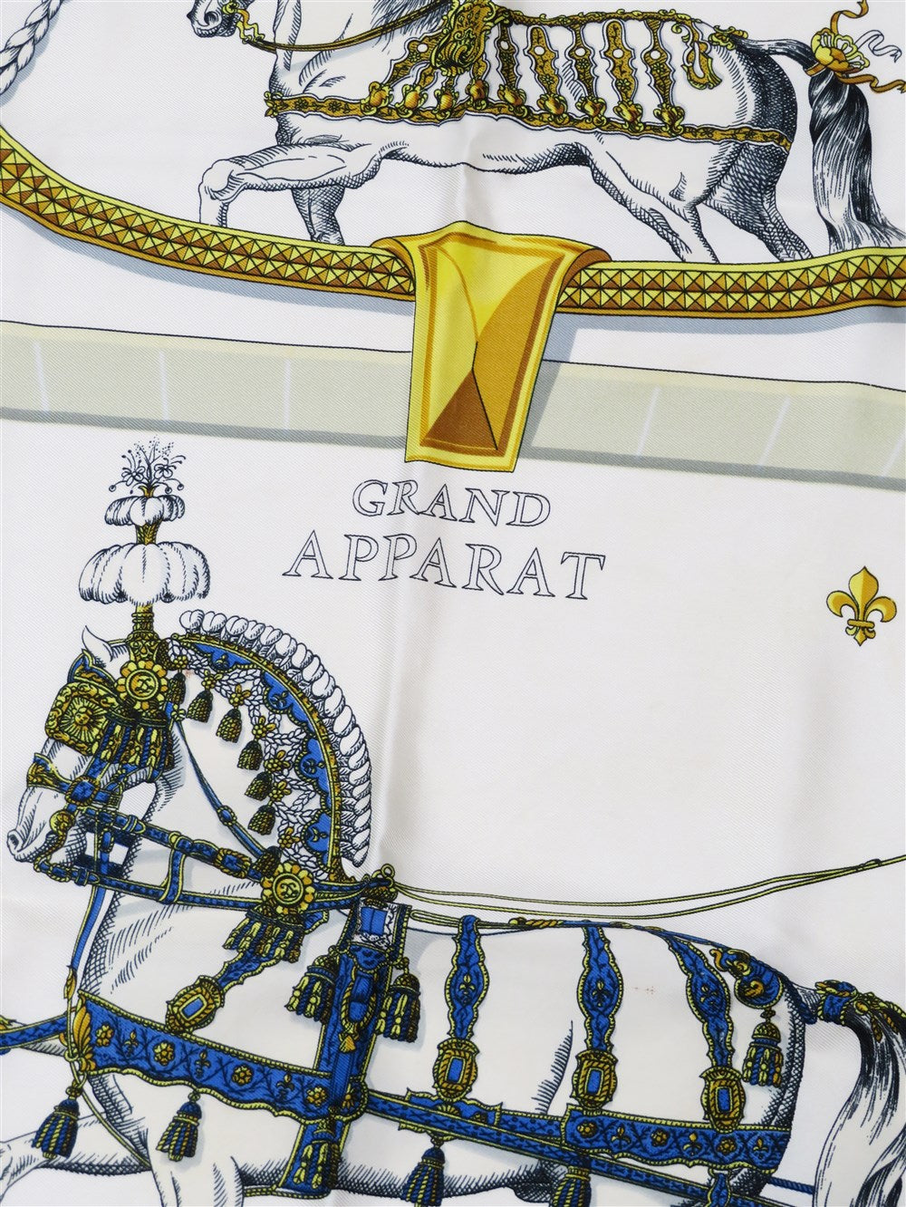 カレ90 GRAND APPARAT 盛装の馬 シルク スカーフ