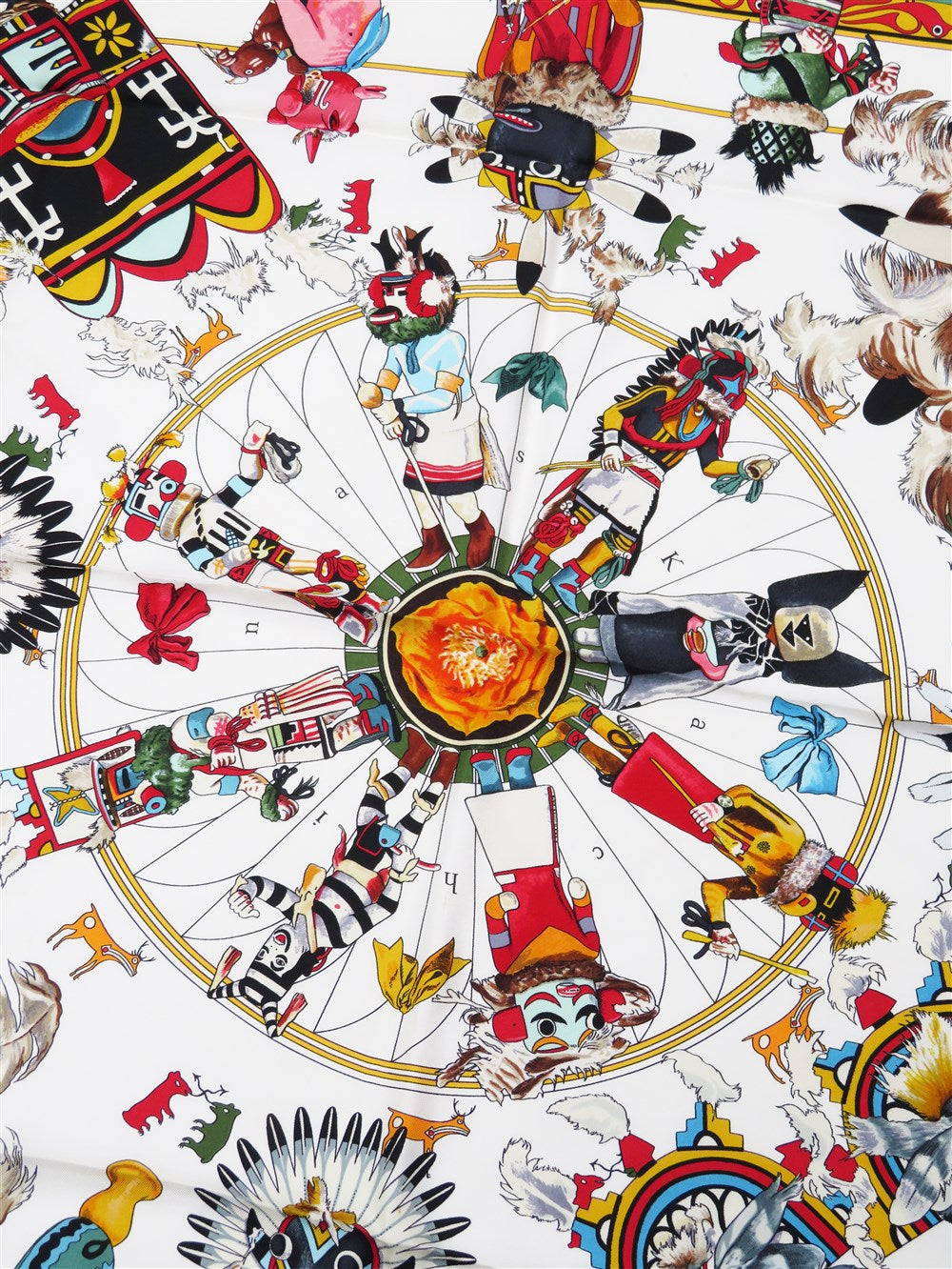 カレ90 Kachinas カチナ ホピ族 スカーフ
