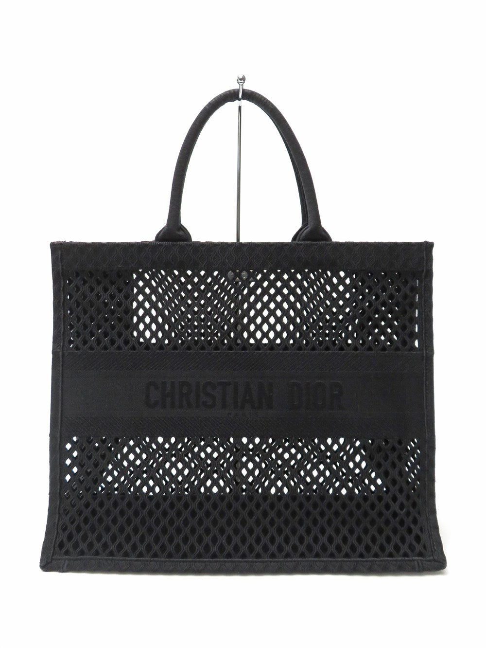 Christian Dior ブックトート メッシュ ブラック トートバッグ メッシュ ブックトート ラージ