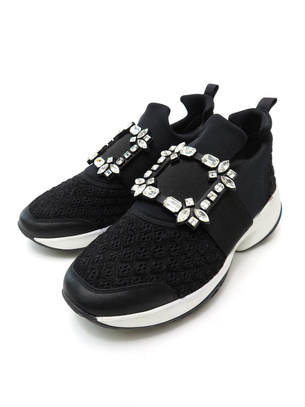 Roger Vivier ヴィヴラン ストラスバックル スニーカー