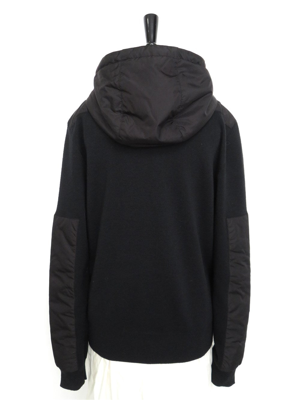 Re-Nylon切替 ウール フーデッド ジップアップ ジャケット