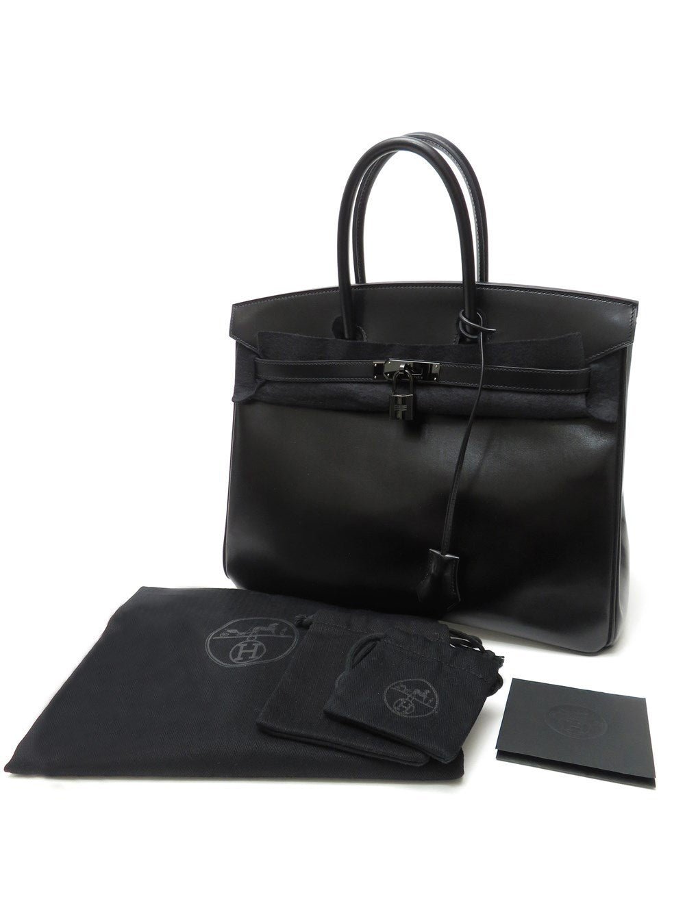 バーキン35 SO BLACK ソーブラック □O刻印