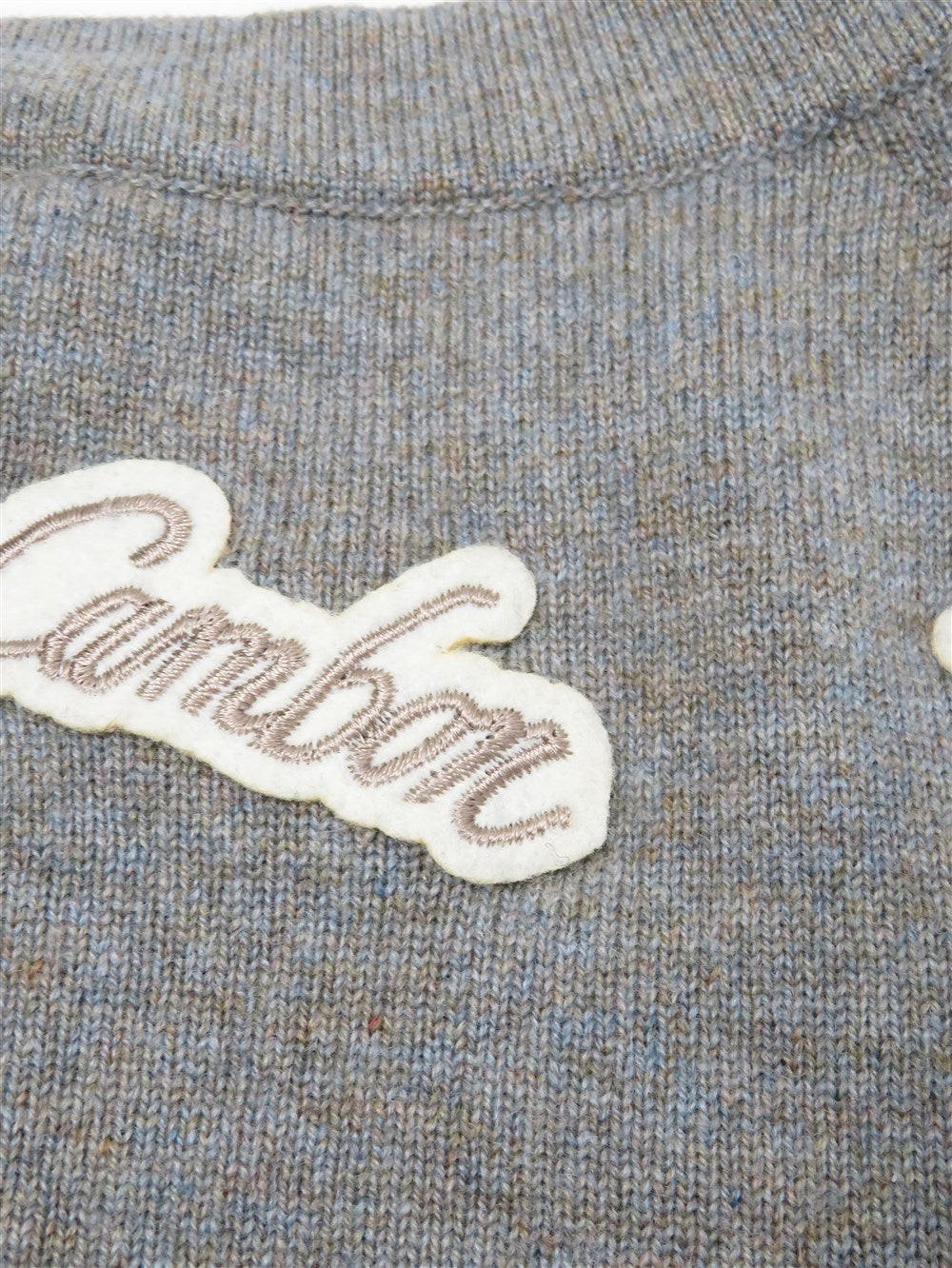 CC モチーフワッペン カシミヤ カーディガン 08P