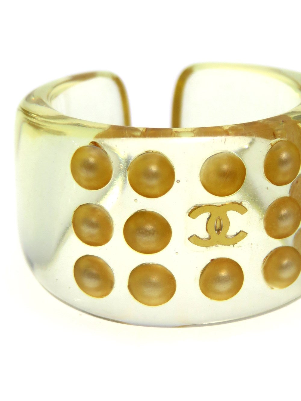 CC パール クリア ワイド リング