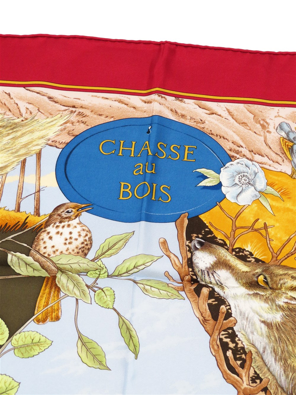 カレ90 CHASSE au BOIS 森の狩猟 シルク スカーフ