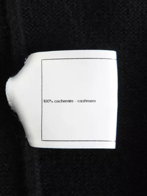 CC ターンロック カシミヤ ロング カーディガン