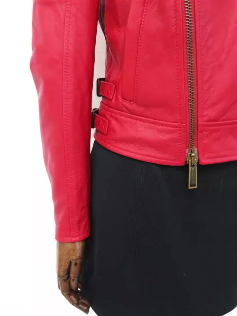 スタンドカラー ライダース ジャケット