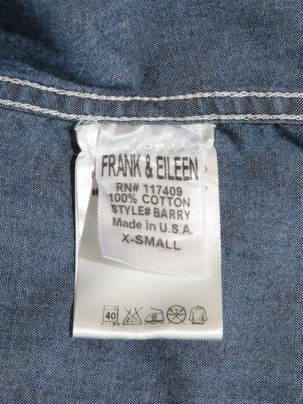 Frank & Eileen フラワー シャツ