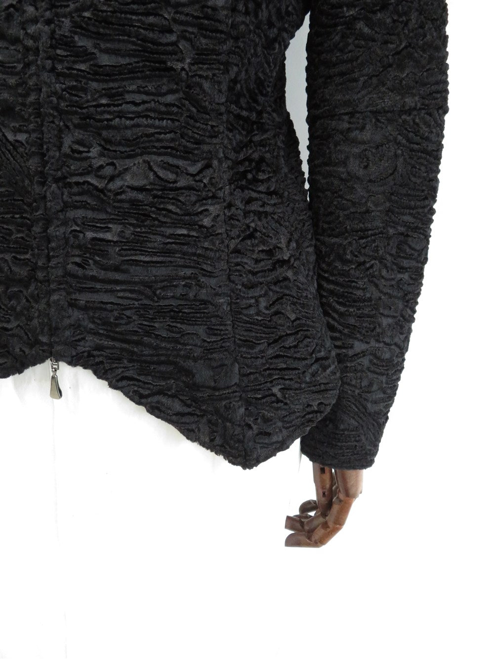 テクスチャード シアリング ジャケット