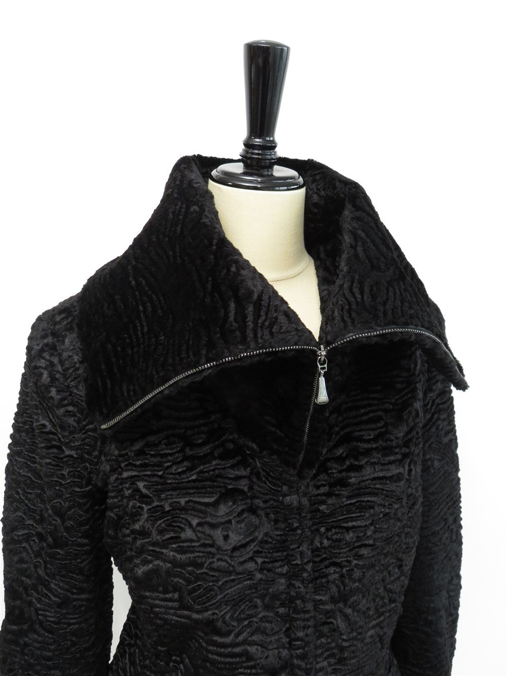 テクスチャード シアリング ジャケット