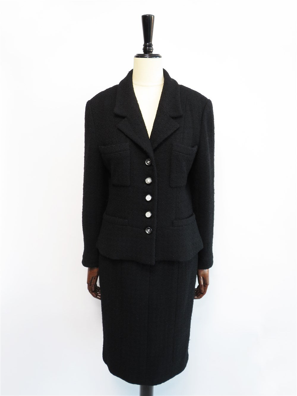 シャネル　CHANEL■ミラーCCボタン　ジャケット　34 CC ヴィンテージ ミラーボタン スーツ