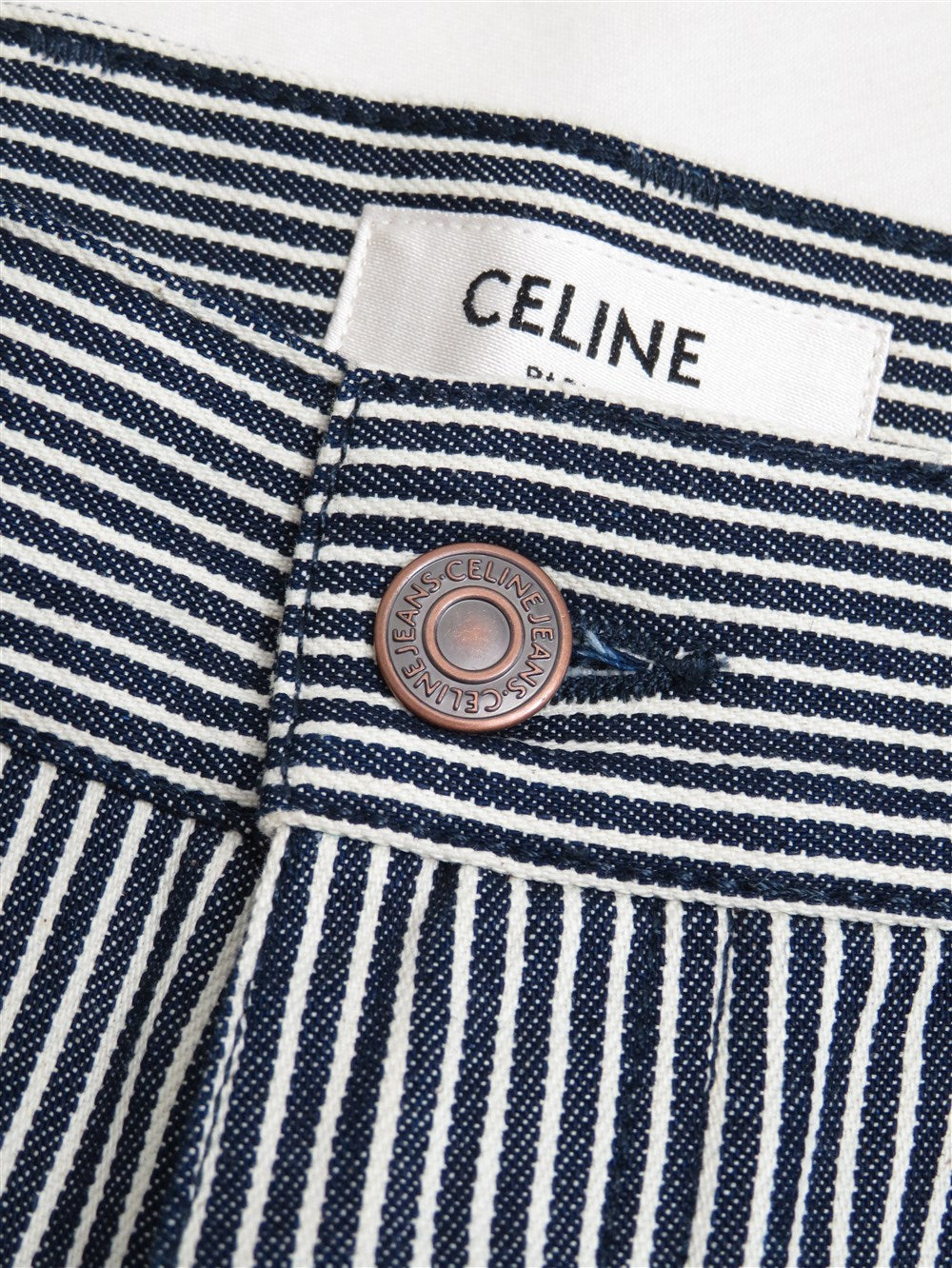 ヒッコリー ストライプ デニム パンツ