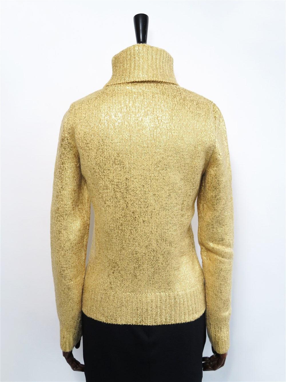 グリッター カシミヤ タートルネック ニット
