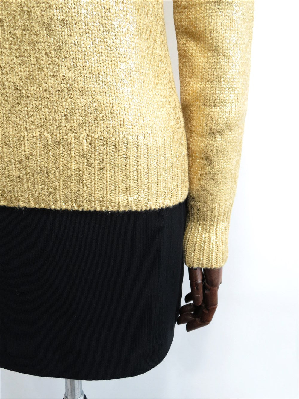 グリッター カシミヤ タートルネック ニット