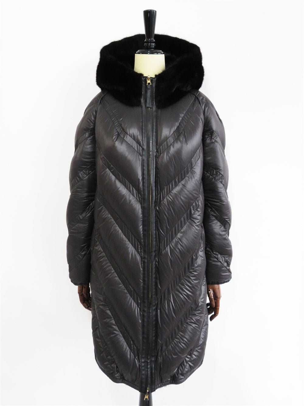 YVES SALOMON ミンクダウンコート