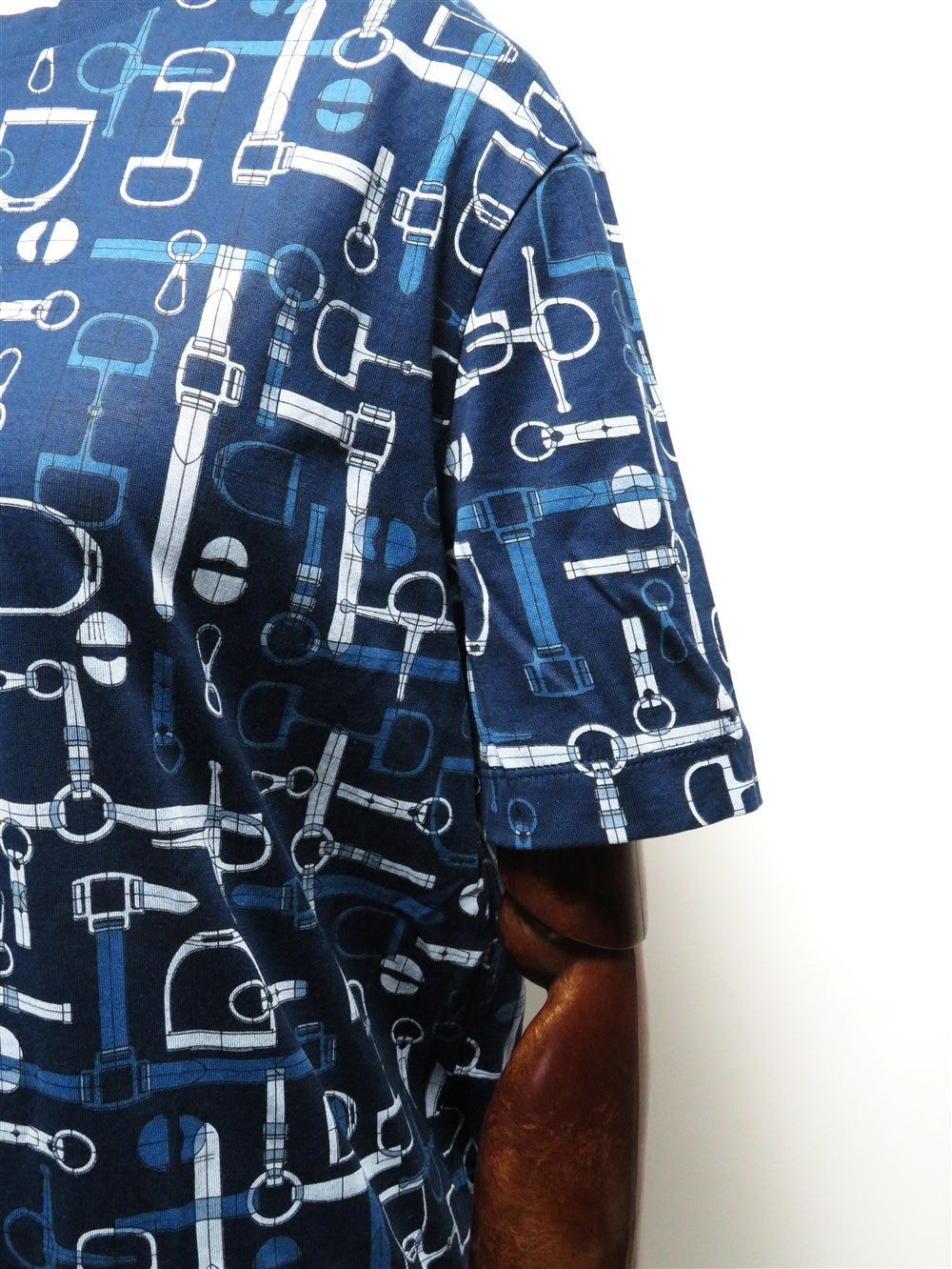 馬具柄 プリント Tシャツ