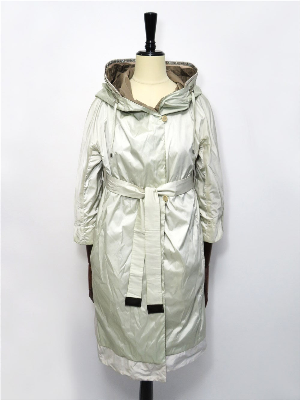 リバーシブル フーデッド コート