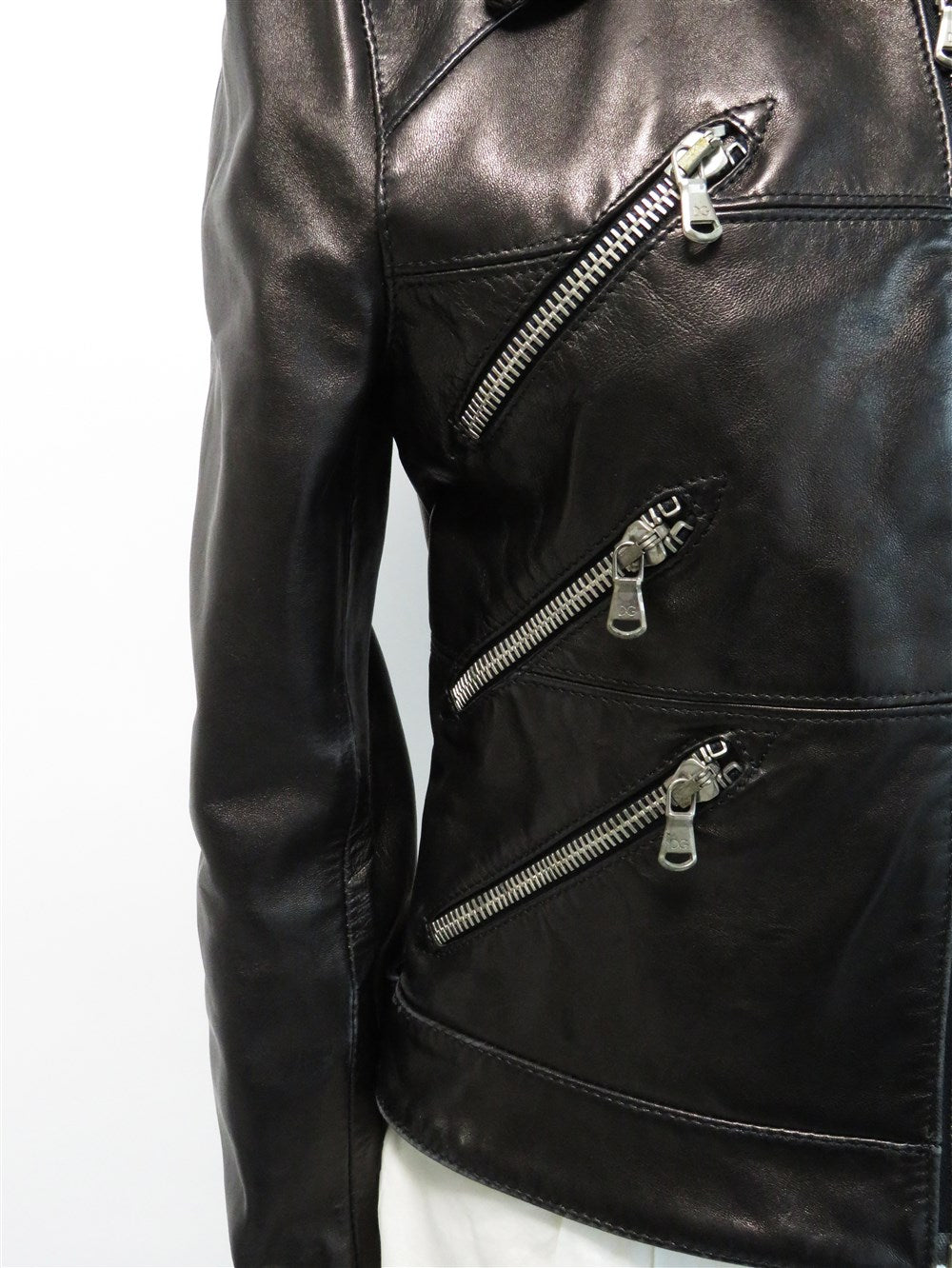 レザー バイカー ジャケット