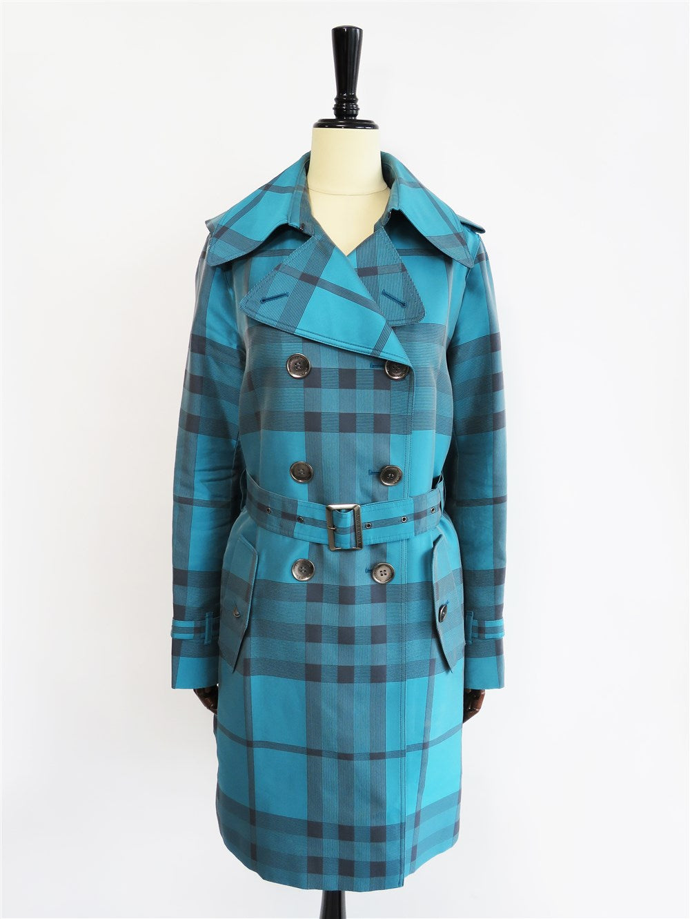 チェック柄 トレンチ コート