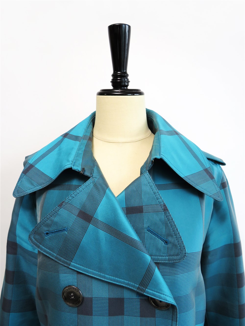 チェック柄 トレンチ コート