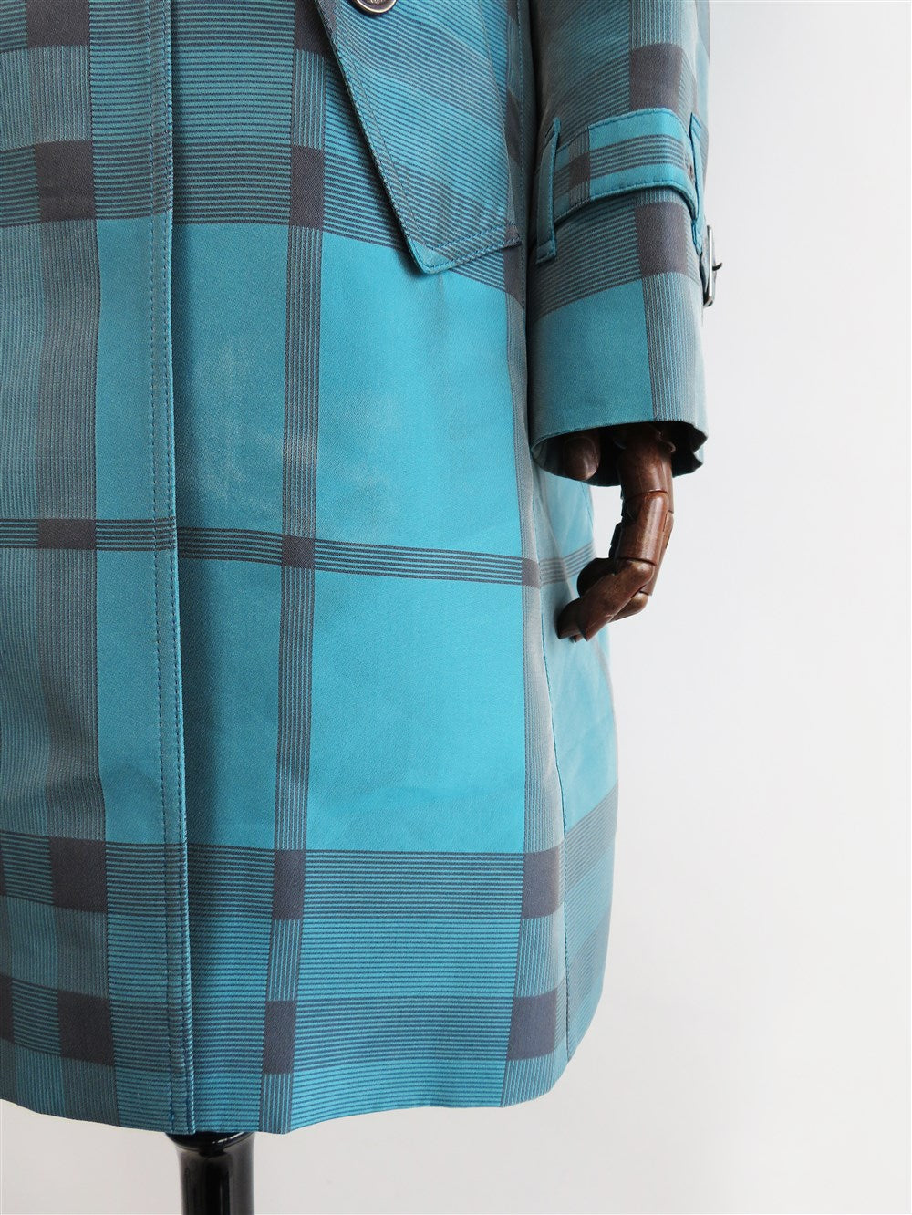 チェック柄 トレンチ コート