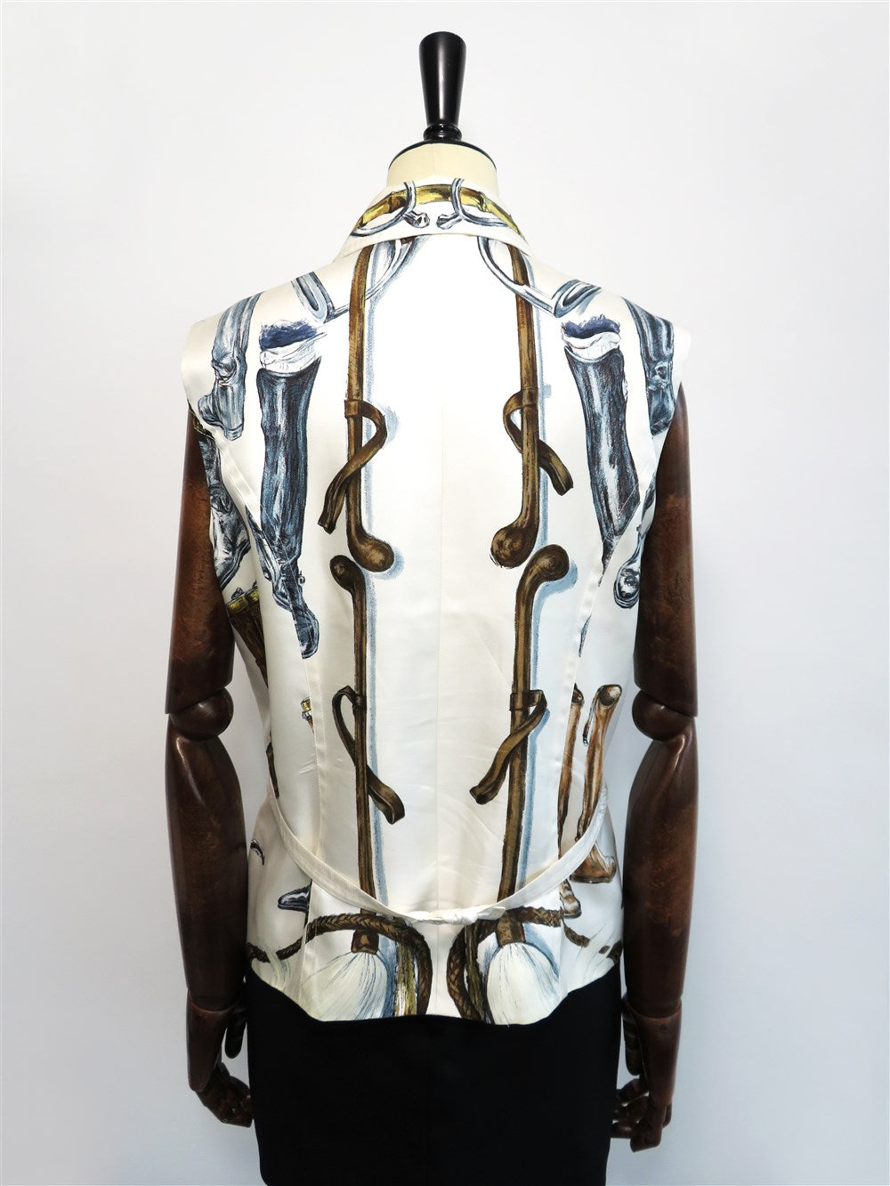 ブーツプリント シルク ベスト