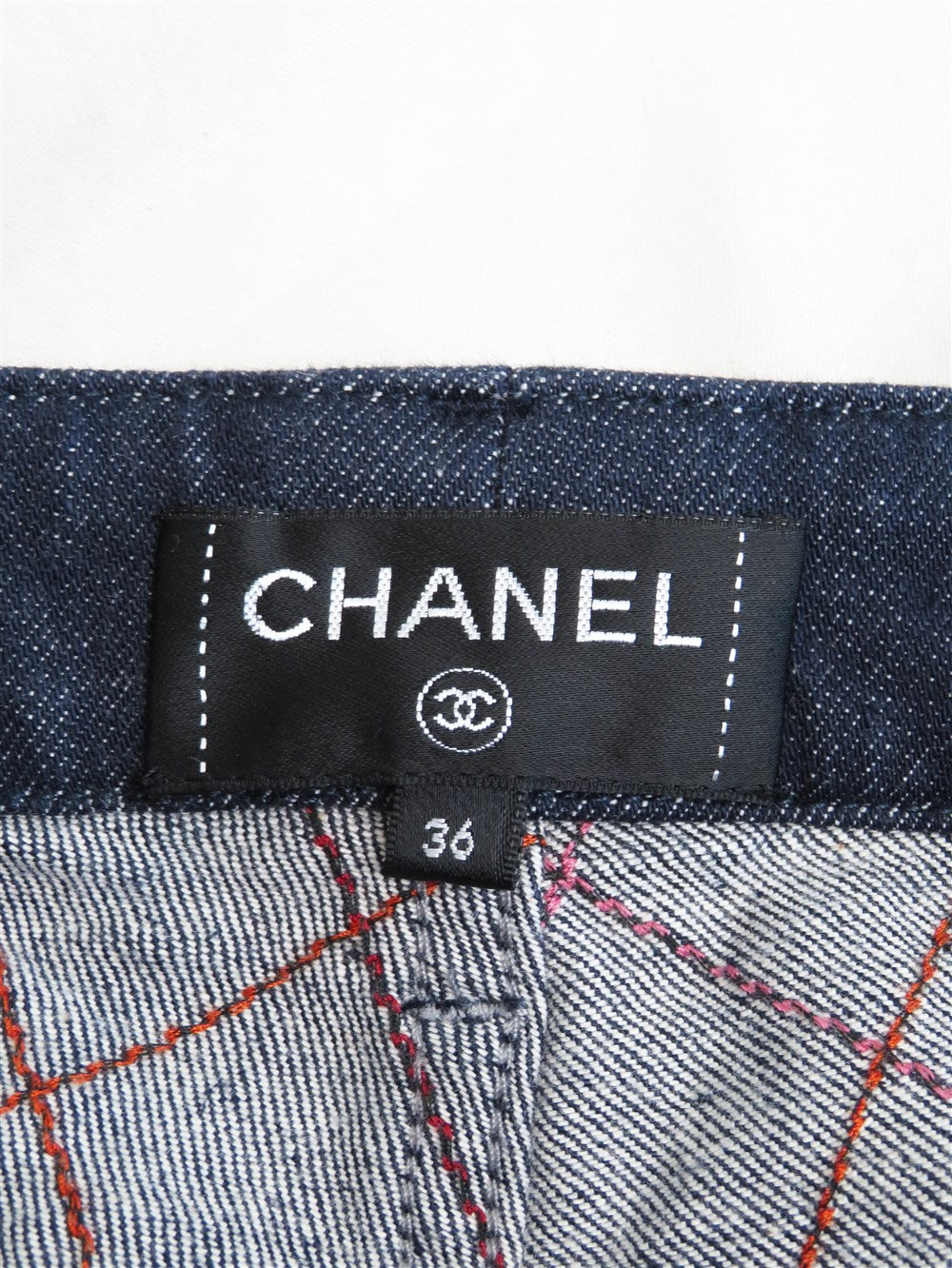 CC アーガイルステッチ デニム パンツ