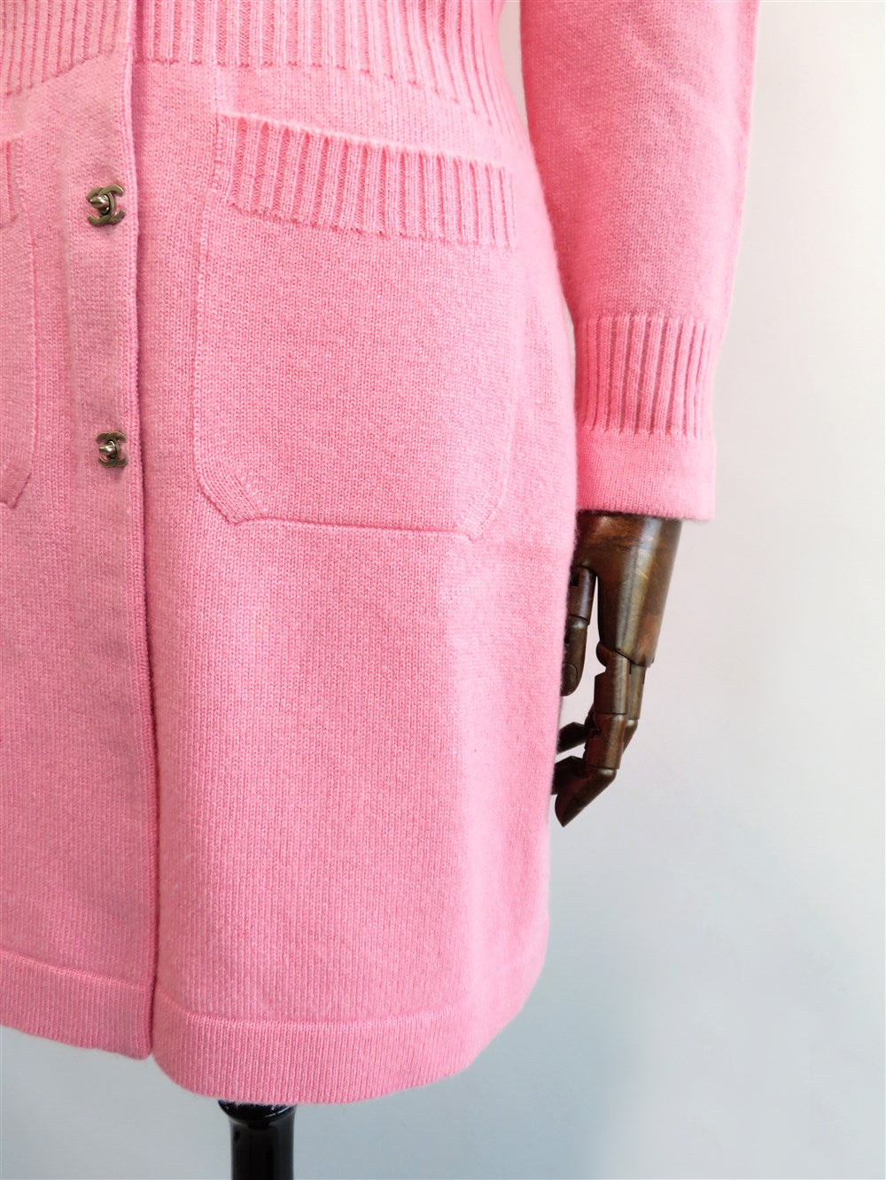 CC カシミヤ ニット ロング カーディガン