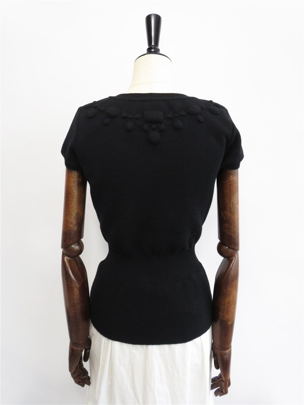 ショートスリーブ エンボス ニット