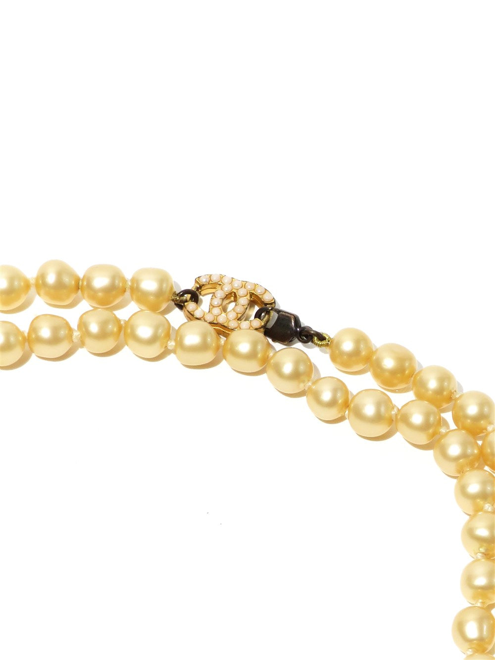 COCOマーク付き コスチュームパール ロングネックレス