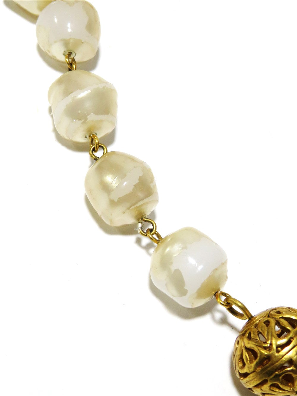 CC ヴィンテージ コスチュームパール スフィア ネックレス