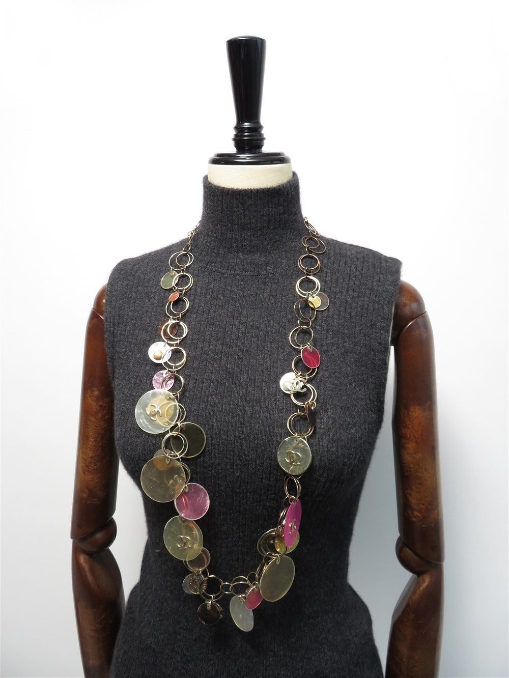 CCマーク コインチャーム風 ネックレス