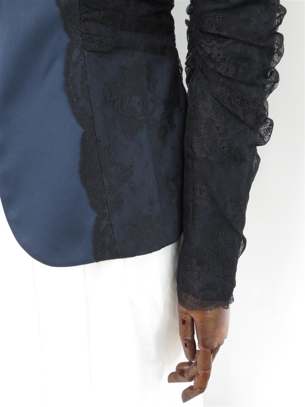 ARMANI COLLEZIONI レース デザイン ブレザー