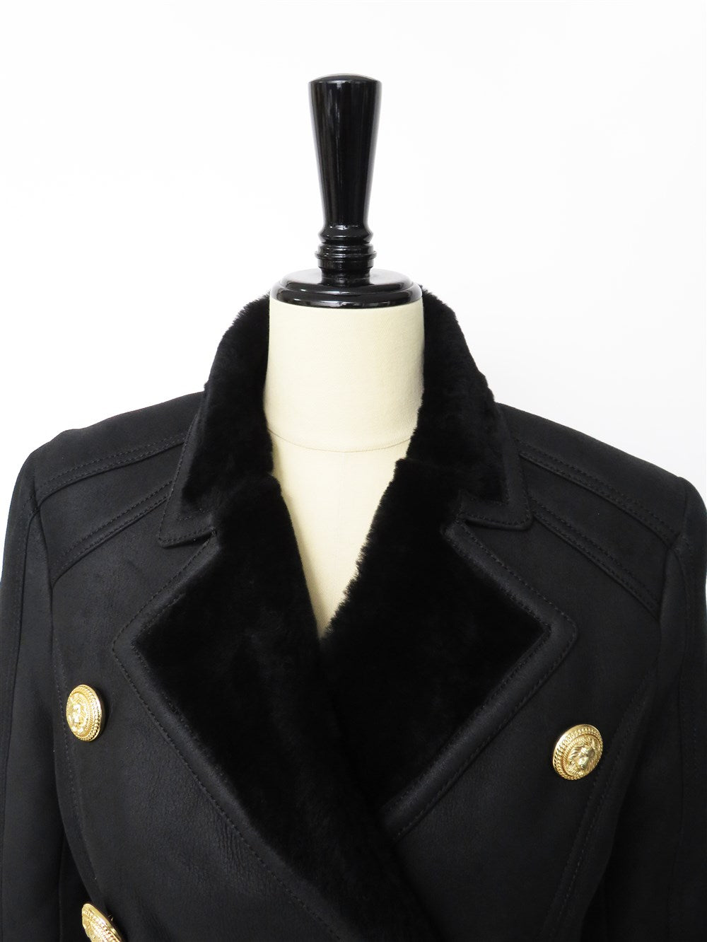 ラムスキン ムートンカラー ジャケット