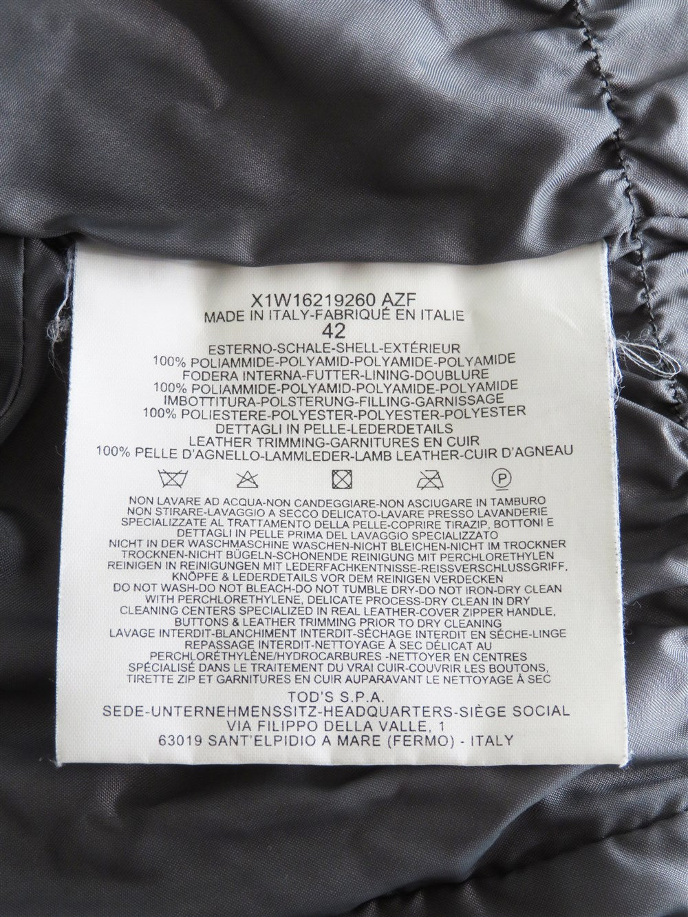 中綿 フーデッド ジャケット