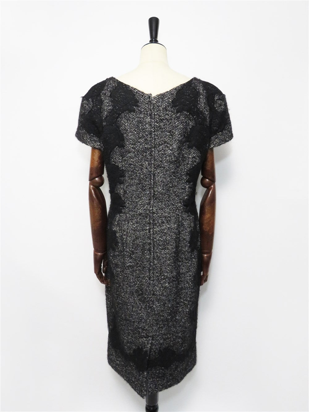 レース ツイード ワンピース