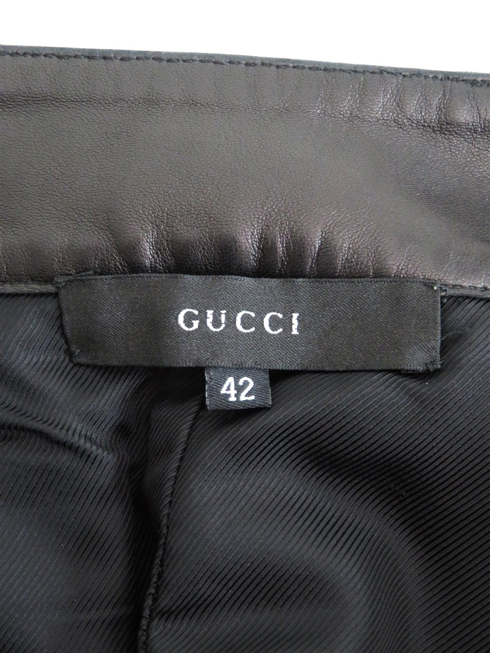 ブラック レザースカート