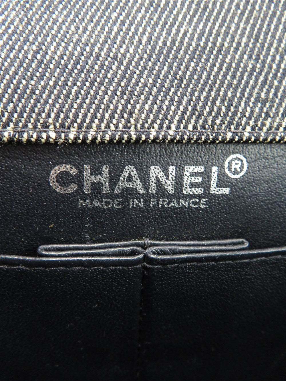 CC デニム チョコバー チェーンショルダー バック