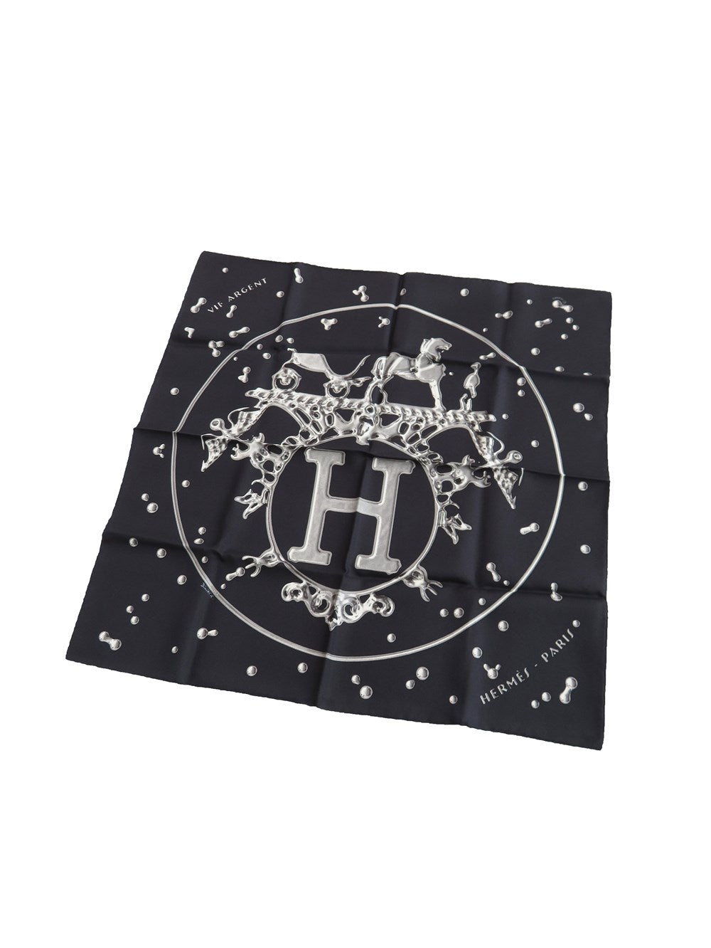 カレ45 銀の雫 スカーフ