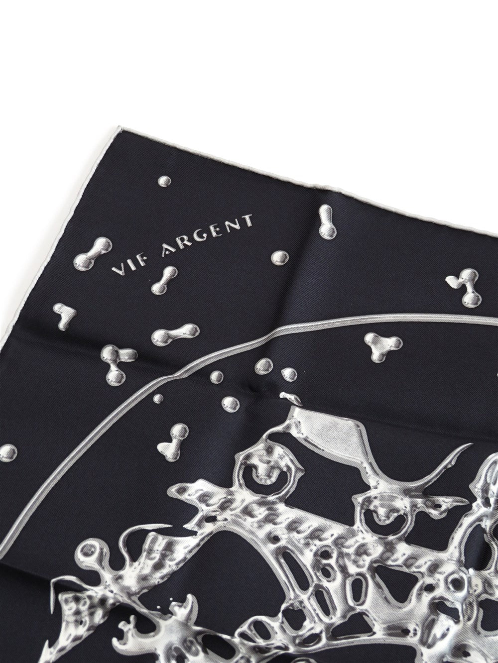 カレ45 銀の雫 スカーフ