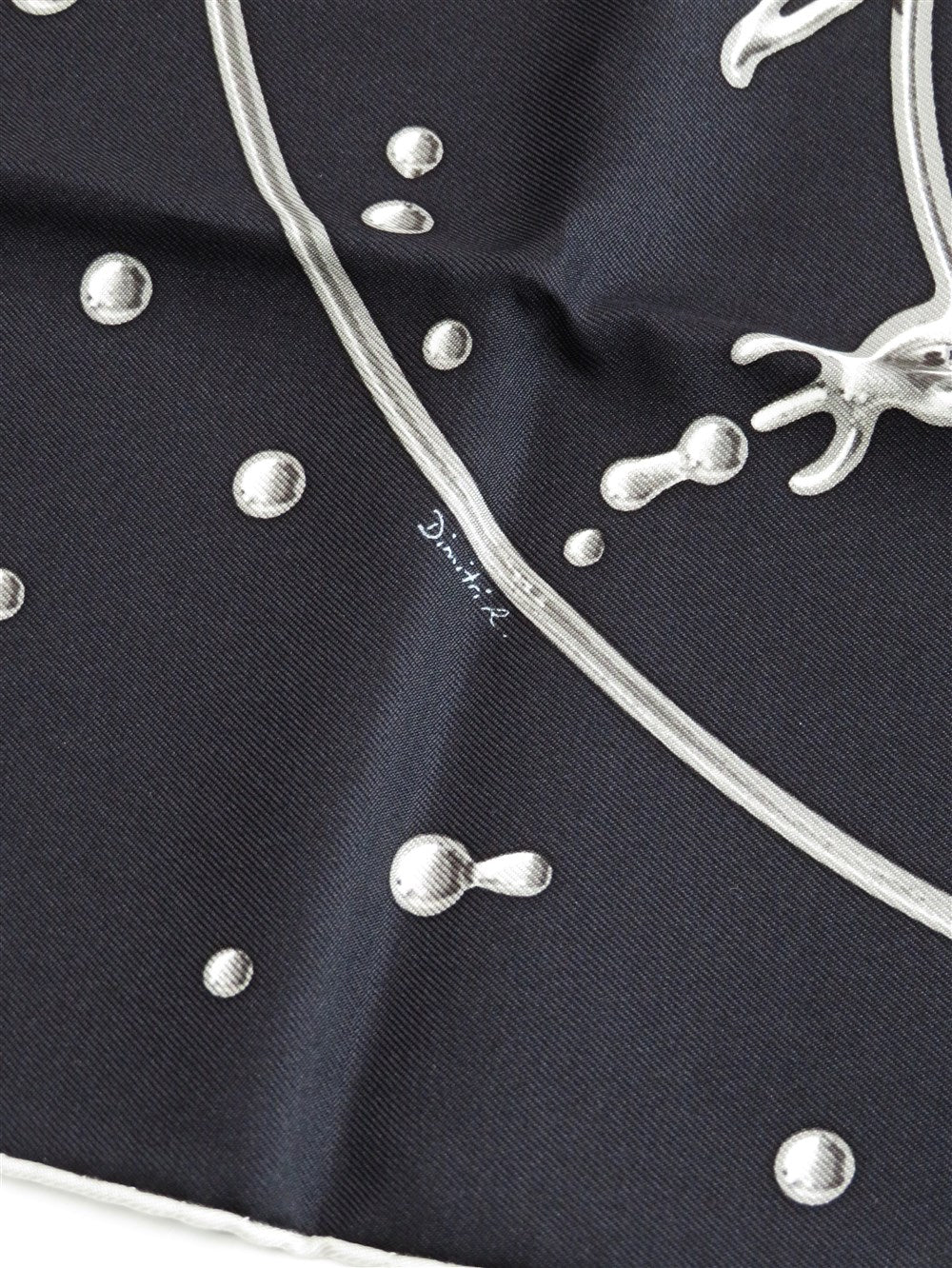 カレ45 銀の雫 スカーフ